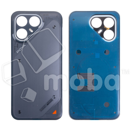 Задняя крышка для Tecno Pova 7 Pro 5G (LJ8) Черный - Премиум