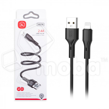 Кабель USB - Lightning XO NB230 (2.4A) Черный