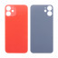 Задняя крышка для iPhone 12 mini (A2399) Красный (стекло, монолит, широкий вырез под камеру, логотип) - Премиум