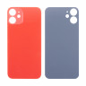 Задняя крышка для iPhone 12 mini (A2399) Красный (стекло, монолит, широкий вырез под камеру, логотип) - Премиум