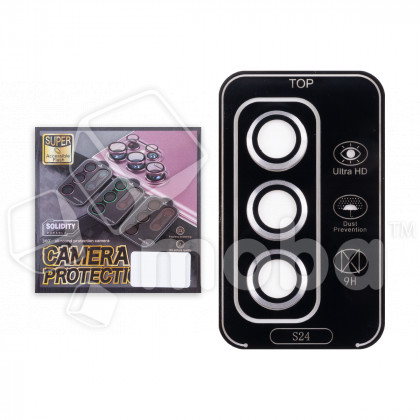 Защитное стекло линзы камеры для Galaxy Samsung S24 (S921B) (комплект 3 шт.) Серый