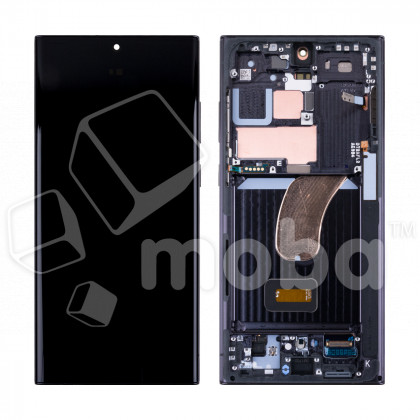 Дисплей для Samsung Galaxy S23 Ultra (S918B) модуль с рамкой Черный - OR (SP)