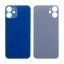 Задняя крышка для iPhone 12 mini (A2399) Синий (стекло, монолит, широкий вырез под камеру, логотип) - Премиум