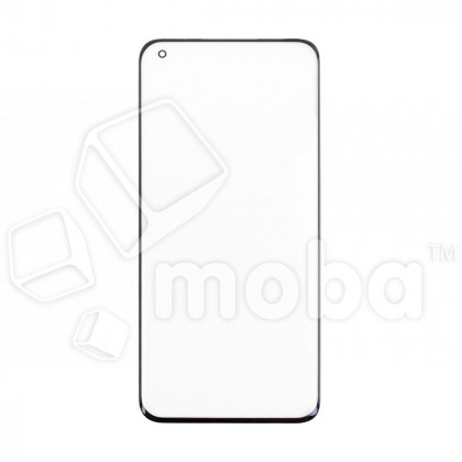 Стекло для переклейки Xiaomi Mi 11 Pro/Mi 11 Ultra (M2011K1C/M2102K1G) в сборе с OCA пленкой Черный - (Feaglet)