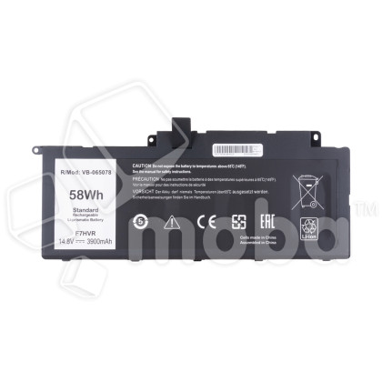 Аккумуляторная батарея для ноутбука Dell Inspiron 15-7537, 17-77370 (F7HVR) 3800 mAh
