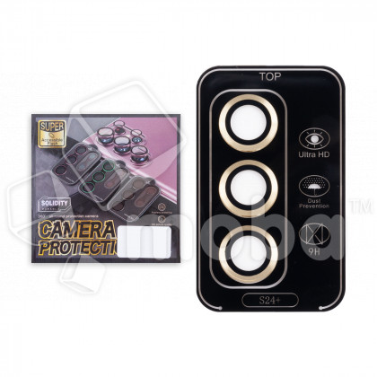 Защитное стекло линзы камеры для Galaxy Samsung S24+ (S926B) (комплект 3 шт.) Желтый