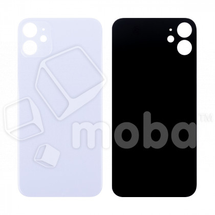 Задняя крышка для iPhone 11 (A2221) Фиолетовый (стекло, монолит, широкий вырез под камеру, логотип) - Премиум