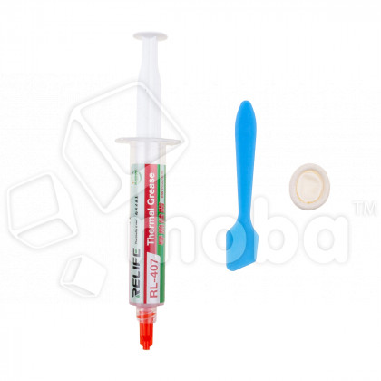 Термопаста Relife RL-407 (20 г, 6 Вт/мК, силиконовая, красная)