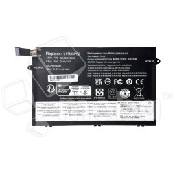 Аккумуляторная батарея для ноутбука Lenovo ThinkPad E480, E485, E495 (L17M3P52) 4000 mAh