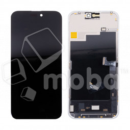 Дисплей для iPhone 15 Pro Max (A3106) в сборе с тачскрином Черный - (Soft OLED, 120 Гц) (площадка под IC)