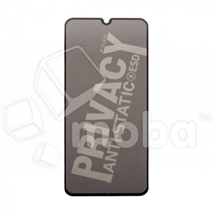 Защитное стекло "Антишпион" для Samsung Galaxy A20/A30/A30s/A50/M21/M30s/M31 (A205F/A305F/A307F/A505F/M215F/M307F/M315F) Черный