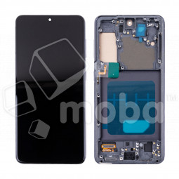 Дисплей для Samsung Galaxy S21 (G991B) модуль с рамкой Серый - (In-Cell)