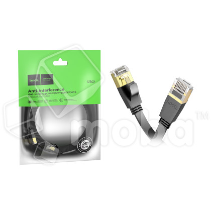 Интернет кабель (патч-корд) Hoco US07, cat 6 (5 м)