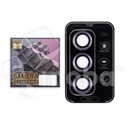 Защитное стекло линзы камеры для Galaxy Samsung S24+ (S926B) (комплект 3 шт.) Фиолетовый