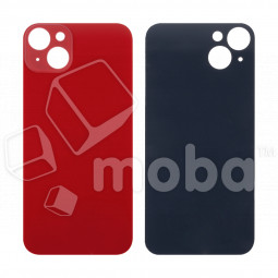 Задняя крышка для iPhone 14 Plus (A2887) Красный (стекло, широкий вырез под камеру, логотип)