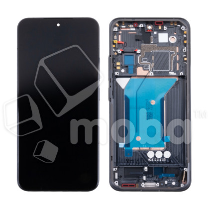 Дисплей для Xiaomi 14 (23127PN0CG) модуль с рамкой Черный - OR (SP)