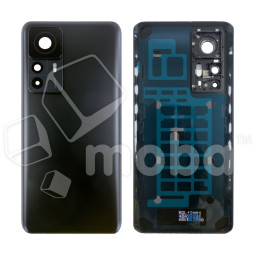 Задняя крышка для Xiaomi 12T Pro (22081212UG) Черный (Матовая) - Премиум