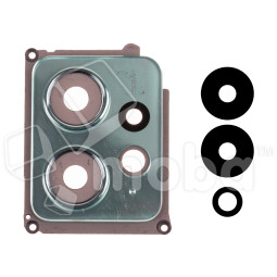 Стекло камеры для Xiaomi Redmi Note 12 4G (23021RAA2Y) в сборе с рамкой Зеленый