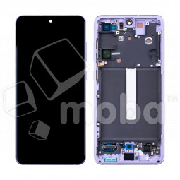 Дисплей для Samsung Galaxy S21 FE (G990B) модуль с рамкой Фиолетовый - OR (SP)