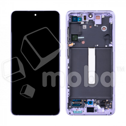 Дисплей для Samsung Galaxy S21 FE (G990B) модуль с рамкой Фиолетовый - OR (SP)