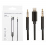 Кабель AUX - 2 в 1 "3,5 мм" Jack - Lightning JH-039 Черный