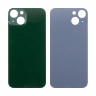 Задняя крышка для iPhone 13 (A2635) Зеленый (стекло, монолит, широкий вырез под камеру, логотип) - Премиум