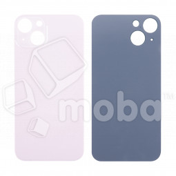 Задняя крышка для iPhone 13 (A2635) Розовый (стекло, монолит, широкий вырез под камеру, логотип) - Премиум