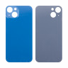 Задняя крышка для iPhone 13 (A2635) Синий (стекло, монолит, широкий вырез под камеру, логотип) - Премиум