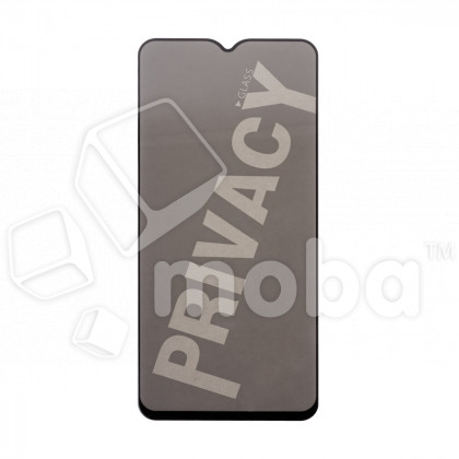 Защитное стекло "Антишпион" для Xiaomi Poco M3/Redmi 9T Черный