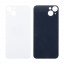 Задняя крышка для iPhone 14 Plus (A2887) Белый (стекло, широкий вырез под камеру, логотип)