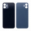 Задняя крышка для iPhone 12 (A2403) Черный (стекло, монолит, широкий вырез под камеру, логотип) - Премиум