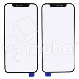 Стекло для переклейки iPhone X/Xs в сборе с OCA пленкой Черный - OR (Mitsubishi)