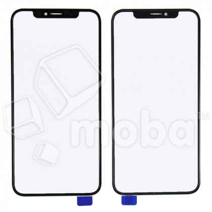 Стекло для переклейки iPhone X/Xs в сборе с OCA пленкой Черный - OR (Mitsubishi)