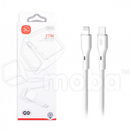 Кабель Type-C - Lightning XO NBQ231A (3A, 27W, PD) Белый