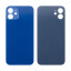 Задняя крышка для iPhone 12 (A2403) Синий (стекло, монолит, широкий вырез под камеру, логотип) - Премиум