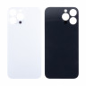 Задняя крышка для iPhone 13 Pro (A2640) Белый (стекло, монолит, широкий вырез под камеру, логотип) - Премиум