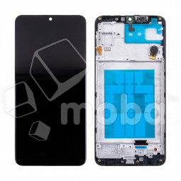Дисплей для Samsung Galaxy M32 (M325F) модуль с рамкой Черный - (In-Cell) - Премиум