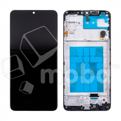 Дисплей для Samsung Galaxy M32 (M325F) модуль с рамкой Черный - (In-Cell) - Премиум
