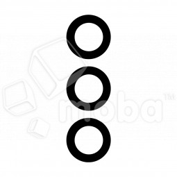 Стекло камеры для Samsung Galaxy A14 4G/5G (A145F/A146B) (комплект 3 шт.) Черный