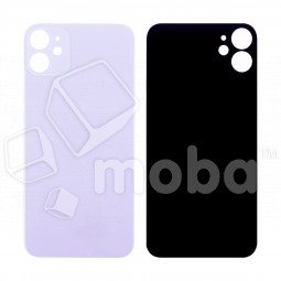 Задняя крышка для iPhone 11 (A2221) Фиолетовый (стекло, узкий вырез под камеру, логотип)