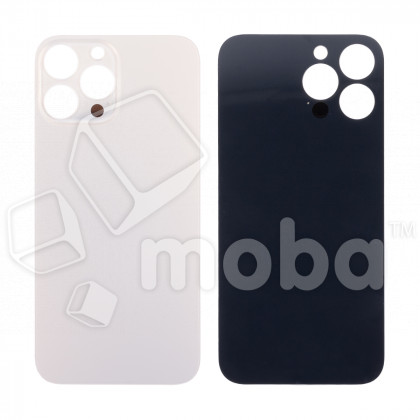 Задняя крышка для iPhone 13 Pro (A2640) Золото (стекло, монолит, широкий вырез под камеру, логотип) - Премиум