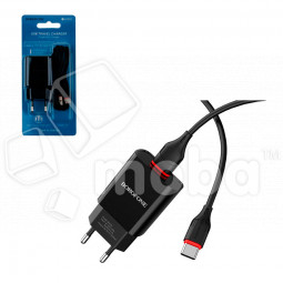 Сетевое зарядное устройство USB Borofone BA20A (10.5W, кабель Type-C) Черный