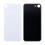 Задняя крышка для iPhone SE 2020 (A2296) Белый (стекло, монолит, широкий вырез под камеру, логотип) - Премиум