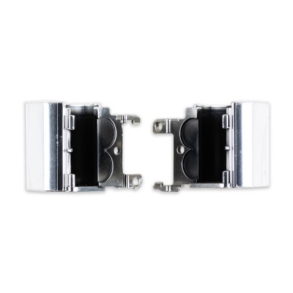 Заглушки петель для ноутбука HP 15-BS/15-BW/15-RA/15-RB (комплект 2 шт.) Серебро