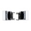 Заглушки петель для ноутбука HP 15-BS/15-BW/15-RA/15-RB (комплект 2 шт.) Серебро