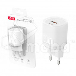 Сетевое зарядное устройство USB/Type-C XO L151 (30W, QС3.0, PD) Белый