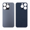 Задняя крышка для iPhone 14 Pro (A2891) Черный (стекло, широкий вырез под камеру, логотип)