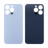 Задняя крышка для iPhone 13 Pro (A2640) Голубой (стекло, монолит, широкий вырез под камеру, логотип) - Премиум
