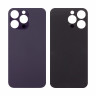 Задняя крышка для iPhone 14 Pro Max (A2895) Темно-фиолетовый (стекло, широкий вырез под камеру, логотип)