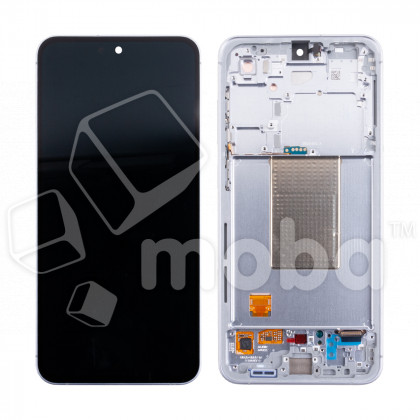 Дисплей для Samsung Galaxy S24 FE (S721B) модуль с рамкой Серебро - OR (SP)
